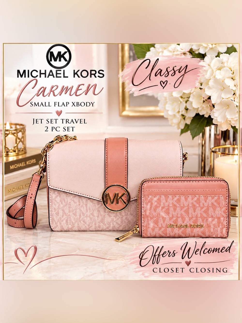 Michael Kors CARMEN/JET SET TRAVEL 2pc Set